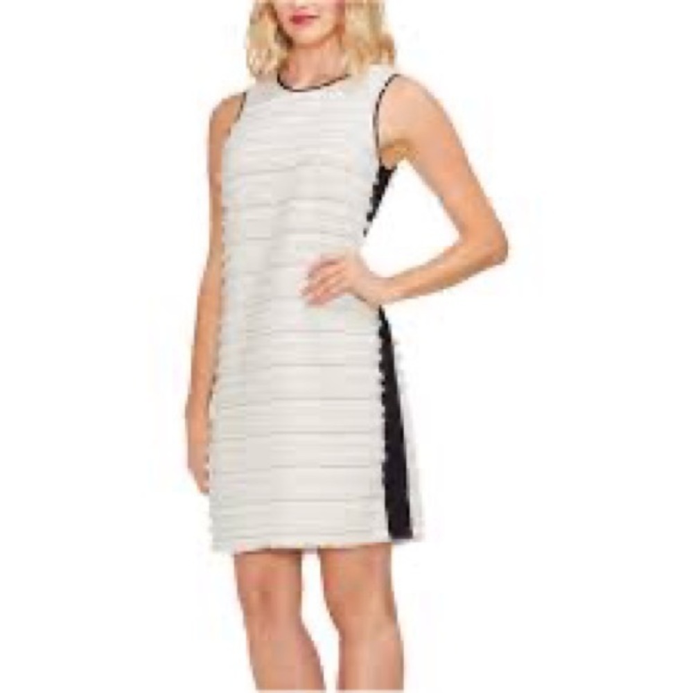 Women’s Sleeveless Striped Fringe Sheath Dress